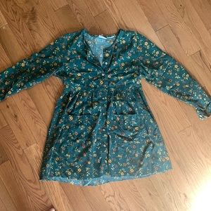 Corduroy babydoll dress